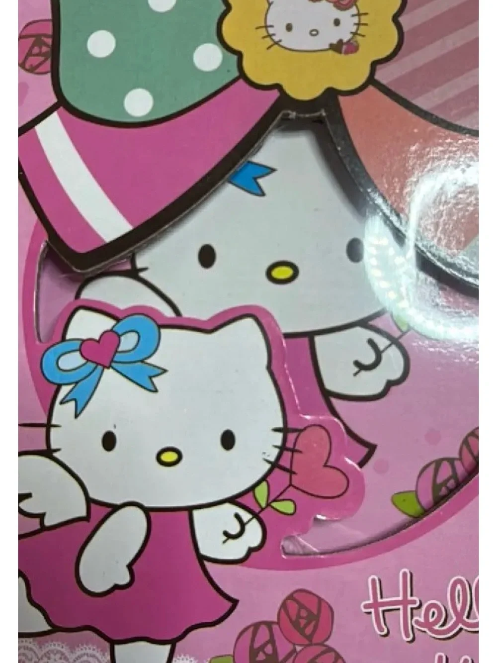 Hello Kitty diary book that has a bow adorned decorative locking box.